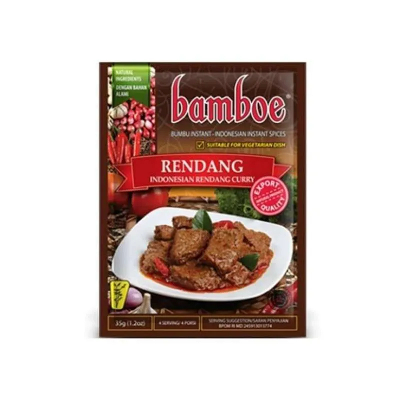 

Bamboe Bumbu Rendang 35gr – Lezatnya Rendang Asli Minang Kini Lebih Praktis!