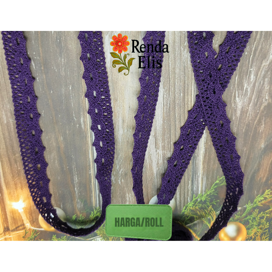 RENDA RAJUT MEWAH PREMIUM QUALIT renda rajut warna _ rajut kecil _ renda rajut katun _ renda rajut m