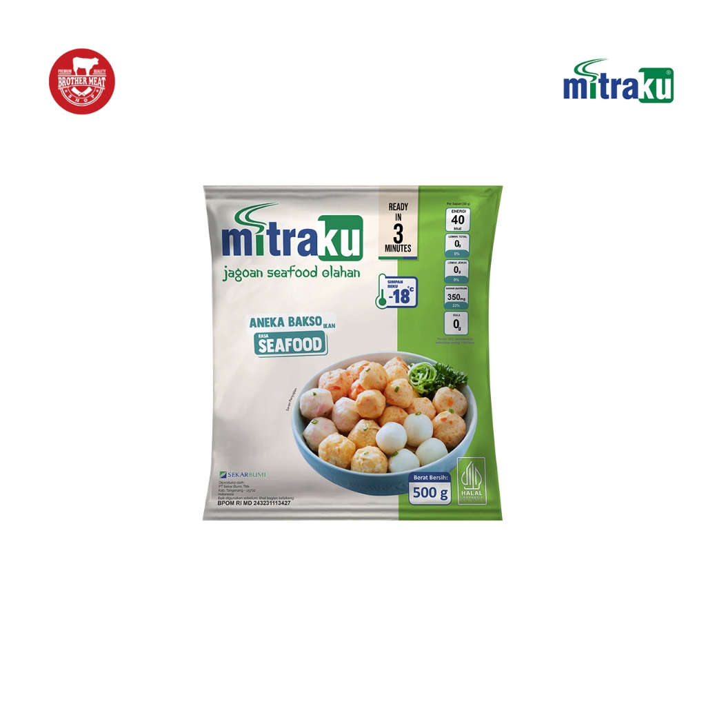 

Mitraku Bakso Aneka Seafood 500gr - Brothermeatshop