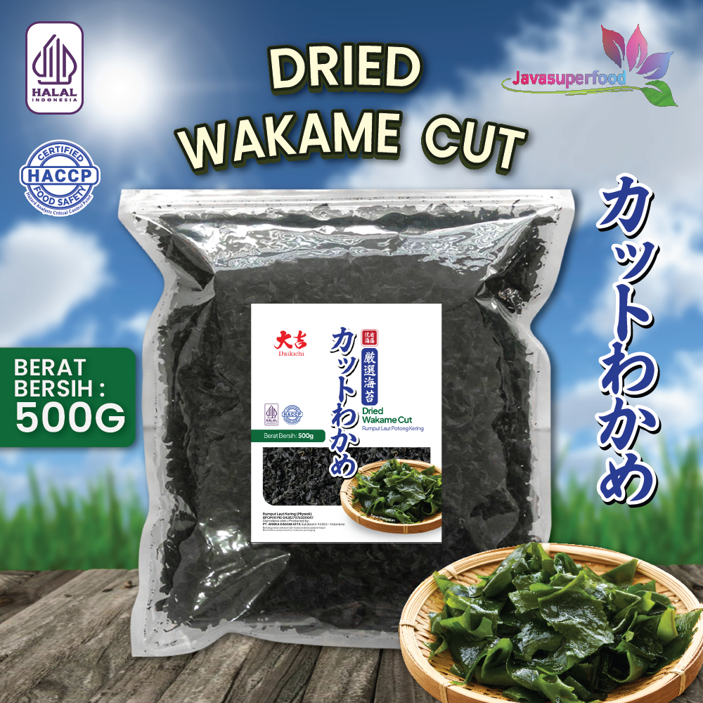 

[HALAL] DAIKICHI DRIED WAKAME CUT 500GR / MIYEOK POTONG / DRIED SEAWEED / MIYEOK MISO SOUP 500GR