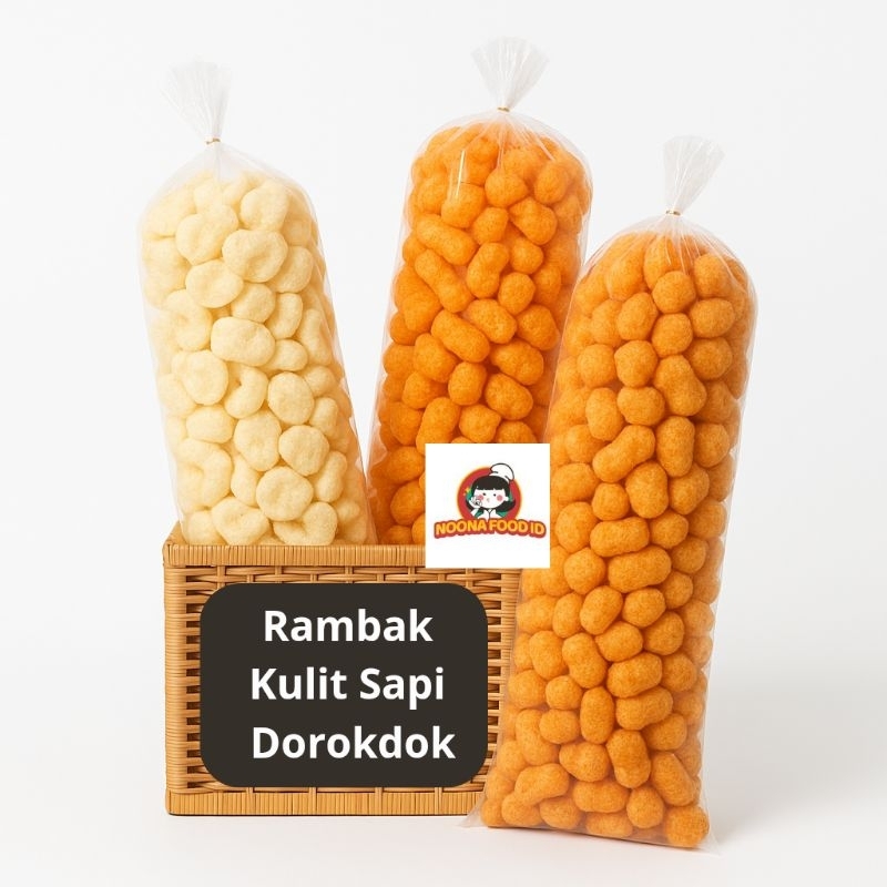 

Rambak kulit sapi gurih daun jeruk , pedas daun jeruk ,balado