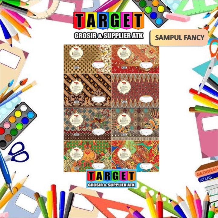 SAMPUL MOTIF BATIK QWARTO/BOXY / SAMPUL BATIK BUKU TULIS