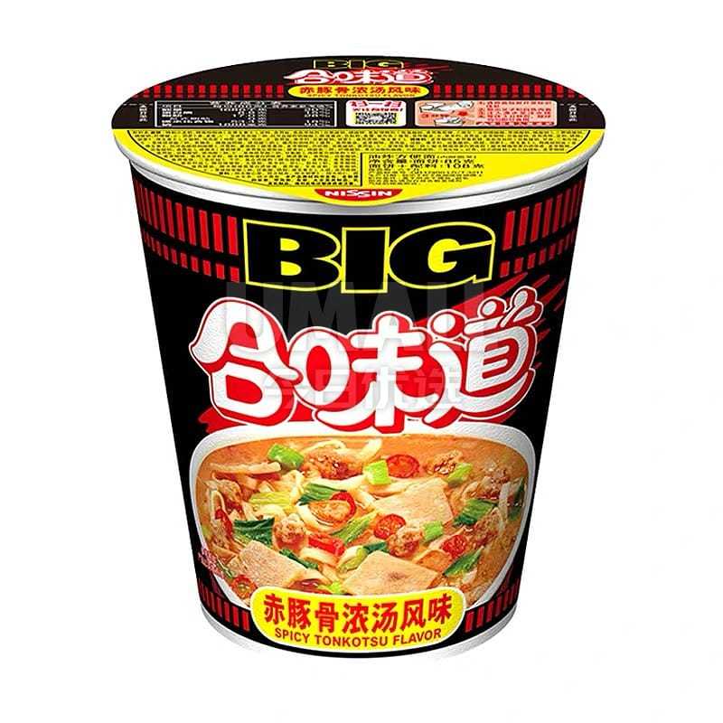 

Nissin China Big Cup RAMEN NOODLES NOODLE SPICY Tonkotsu Flavor Rasa Kaldu Non Halal