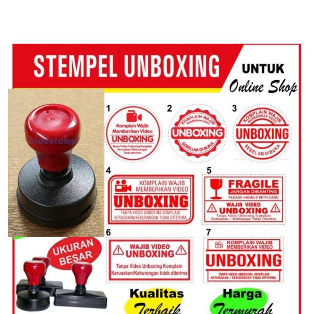 

STEMPEL VIDIO UNBOXING Olshop MURAH berKHUALITAS CAP LEBIH BESAR
