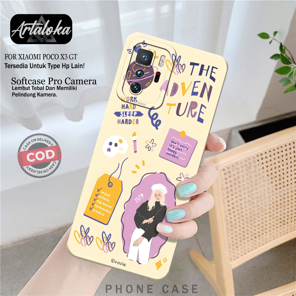 Softcase Hp Xiaomi Poco X3 GT Fashion Case Kartun Case Poco X3 GT Silikon TPU Pro Camera Casing Xiao