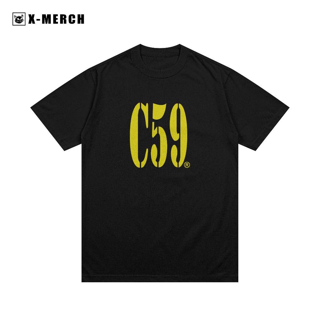 Kaos C59 - Baju Distro Pria Wanita Lengan Pendek Bahan Cotton Combed