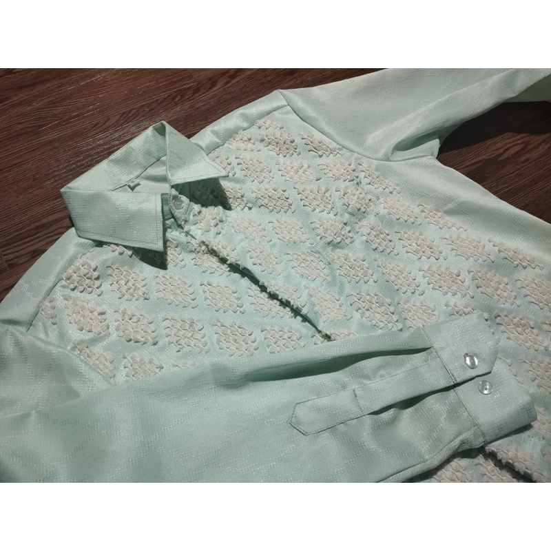 KEMEJA TENUN BULU KUALITAS PREMIUM DAN ROK COUPLE