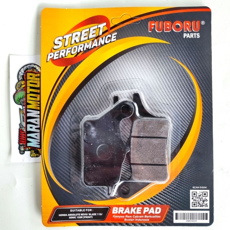 BRAKE PAD REVO ABS BLADE SONIC 150 MERK FUBORU