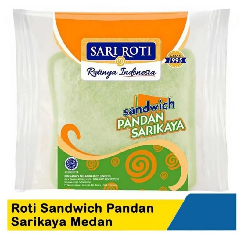 

Sari Roti Sandwich Pandan Sarikaya Medan