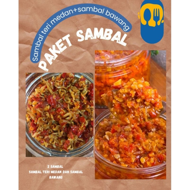 

SAMBAL BAWANG/Sambal Teri Medan/Sambal/pedas/makanan siap saji/saus sambal/Teri Medan/