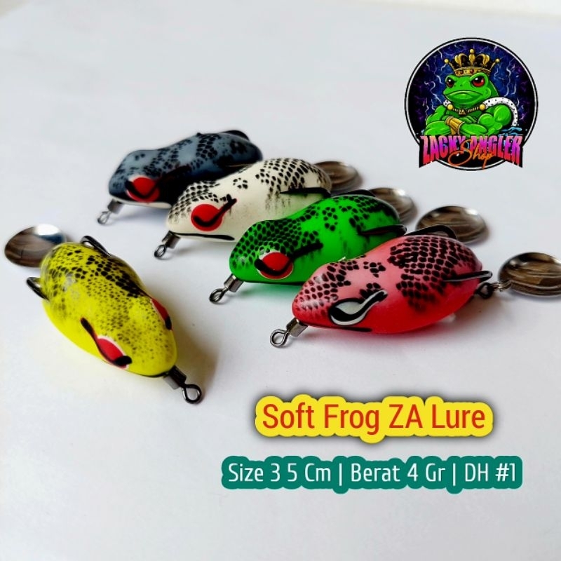 Soft Frog Zacky Angler Lure 3,5 Cm Umpan Casting Gabus