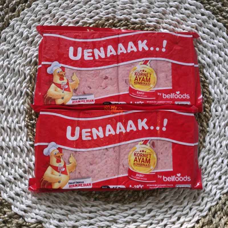 

BELFOODS UENAAK KORNET AYAM 450GR