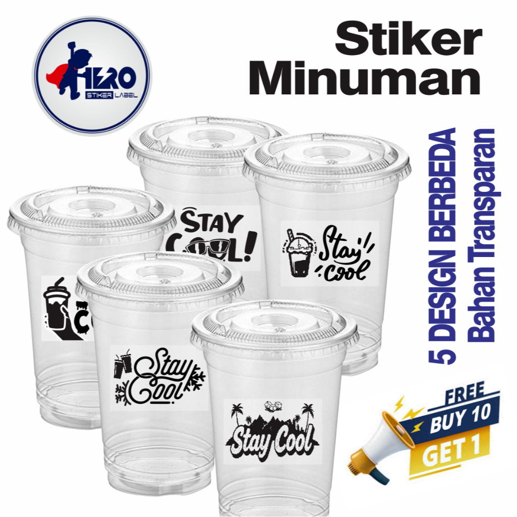 

STIKER MINUMAN, STIKER TRANSPARAN, STIKER CUP, STIKER STAY COLL, STIKER QUATE, STIKER MINUMAN CUP, ISI 50 PCS