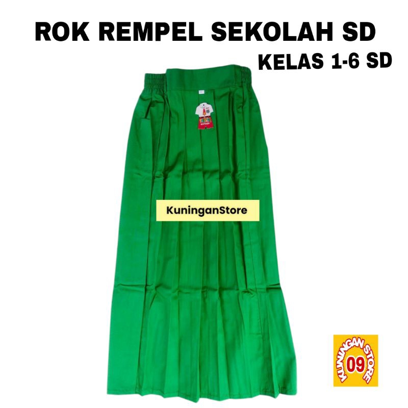 Rok Panjang SD Warna Hijau MI Kelas 1-6 SD