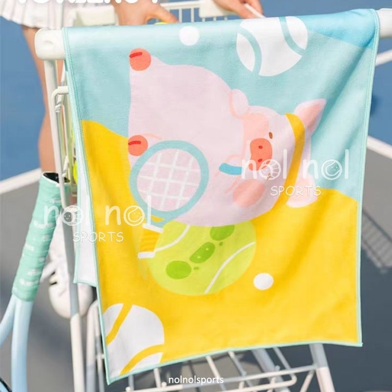 NNS Handuk olahraga tenis tennis sports towel lulu the piggy ori lucu