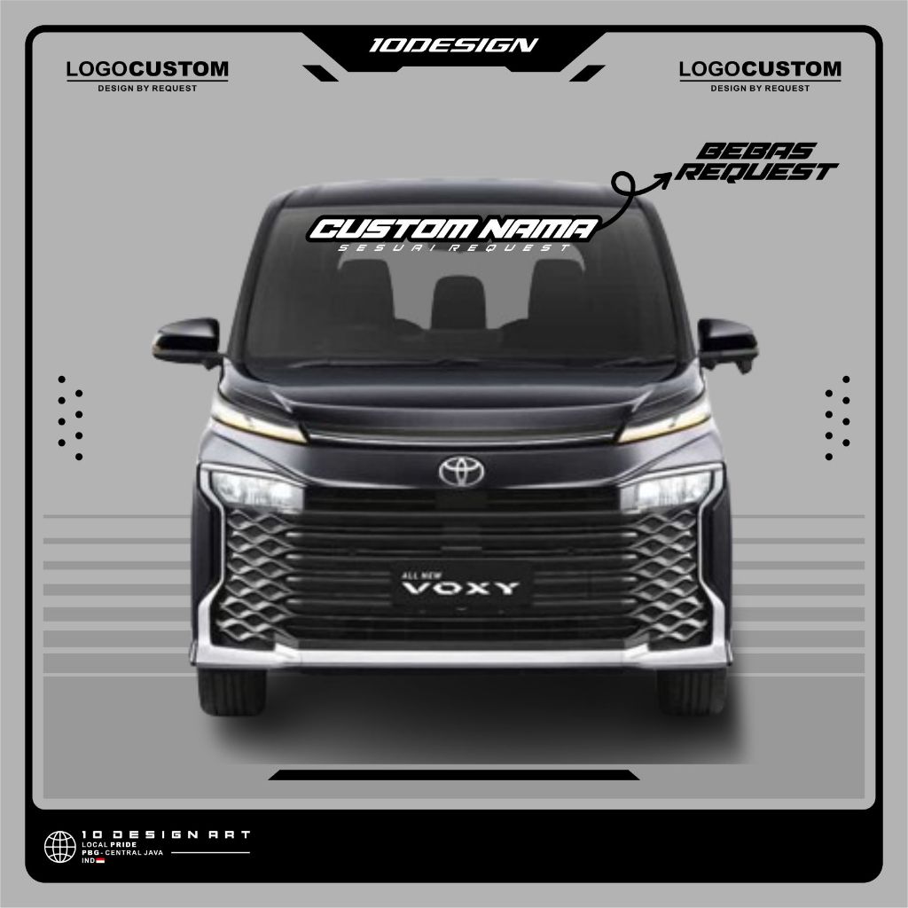 Stiker kaca mobil depan belakang Cutting sesuai request