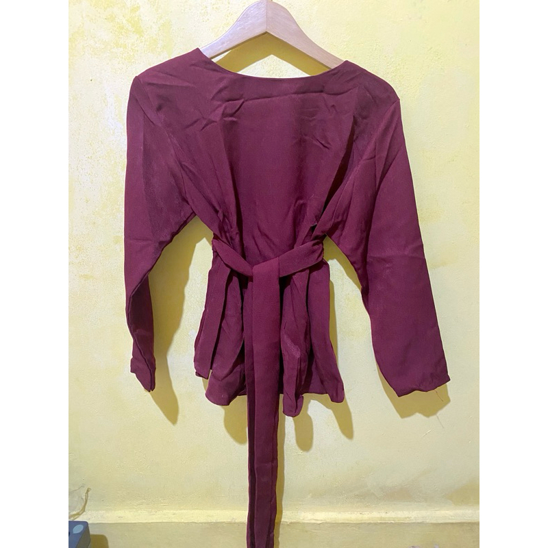 Blouse Merah Maroon