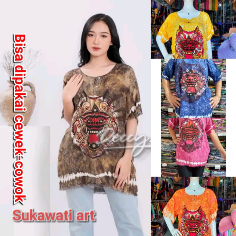 Baju barong jumbo dewasa Baju bali barong abstrak Atasan baju barong dewasa jumbo