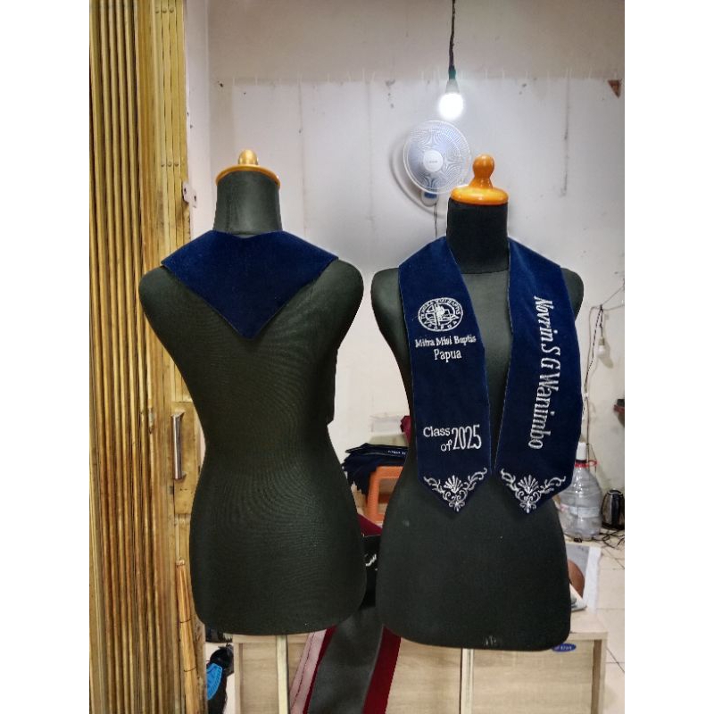 selempang wisuda anak TK PAUD model V bahan bludru tebal dan halus premium bebas custom