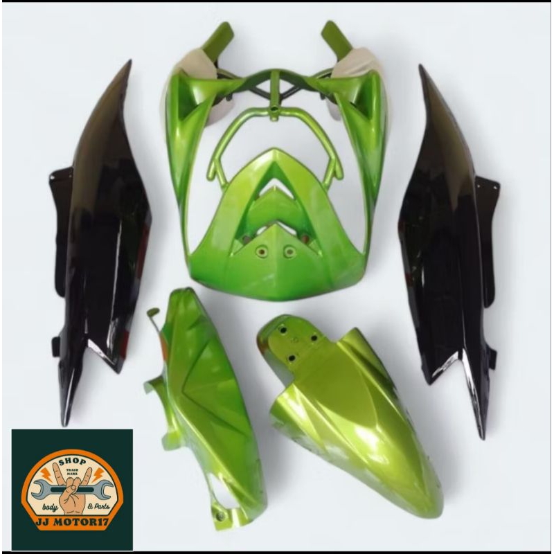 Full body halus Mio soul karbu hijau hitam