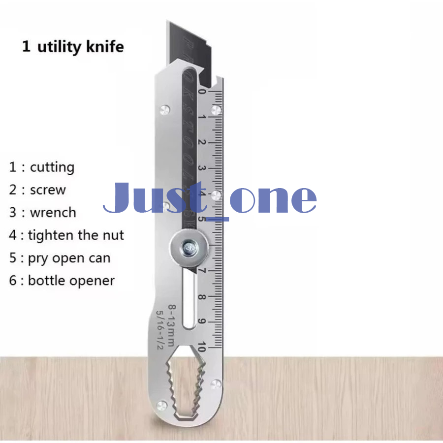 

Pisau Cutter Penggaris 9in1 Cutter Multifungsi Cutter Penggaris Cutter Wrench Pembuka Baut