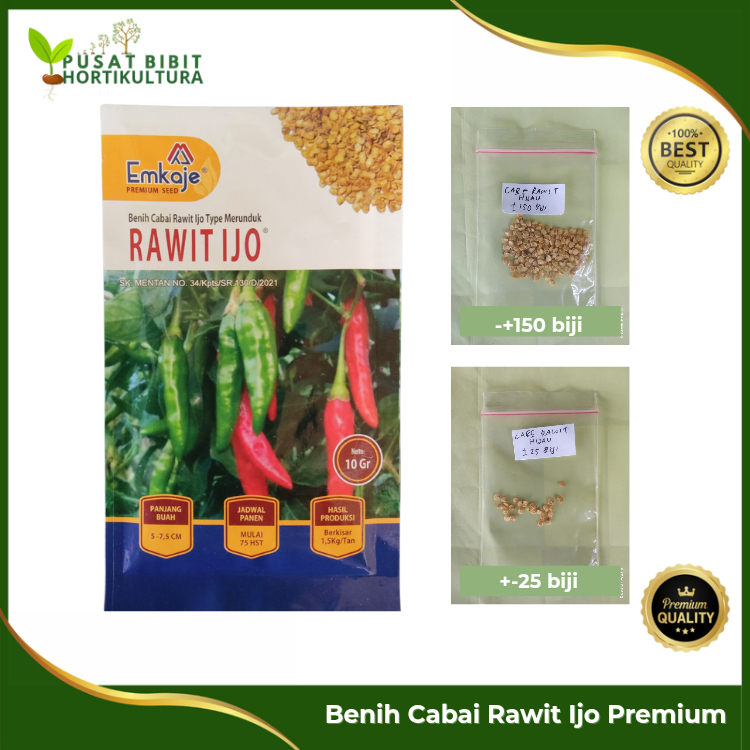 Benih Cabai Rawit Ijo Premium – Emkaje RAWIT IJO