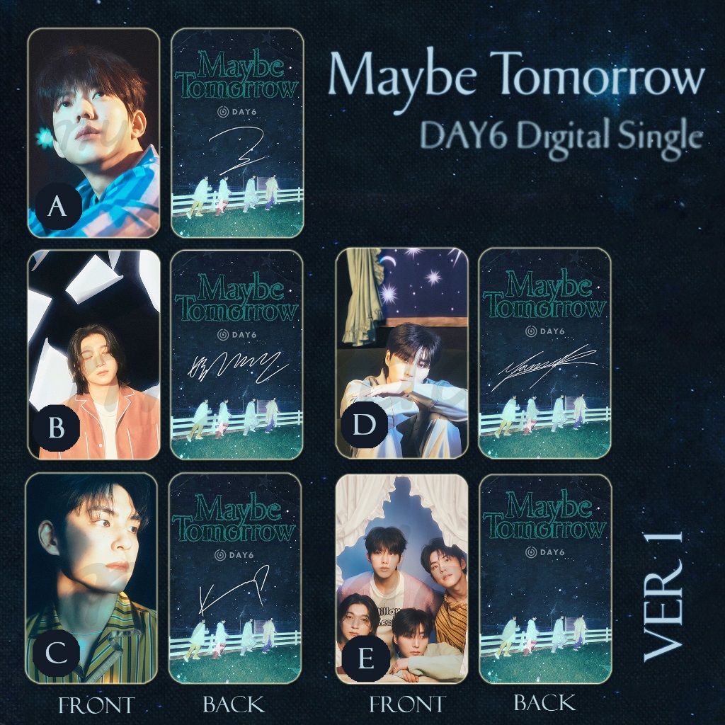 PC-1970, Unofficial Photocard DAY6 Maybe Tomorrow 2 sisi