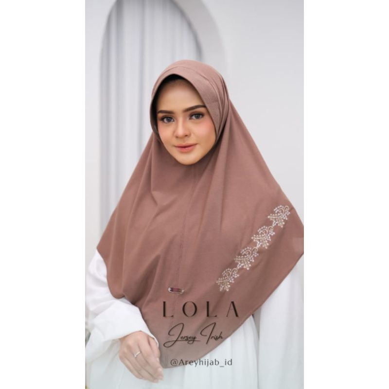 Hijab Instan Lola Bordir Bunga By Arey