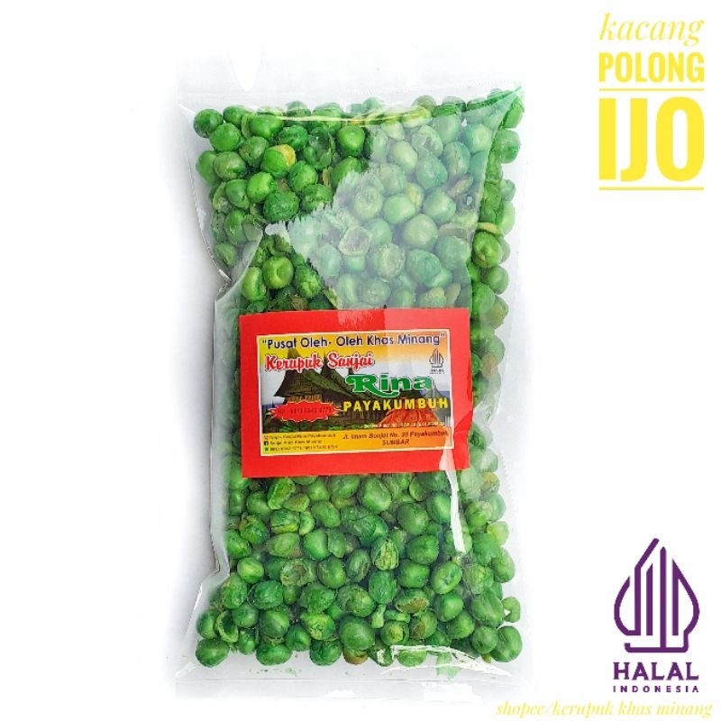 

Kacang Polong Bulat Hijau Polos Rasa Asin Renyah dan Gurih