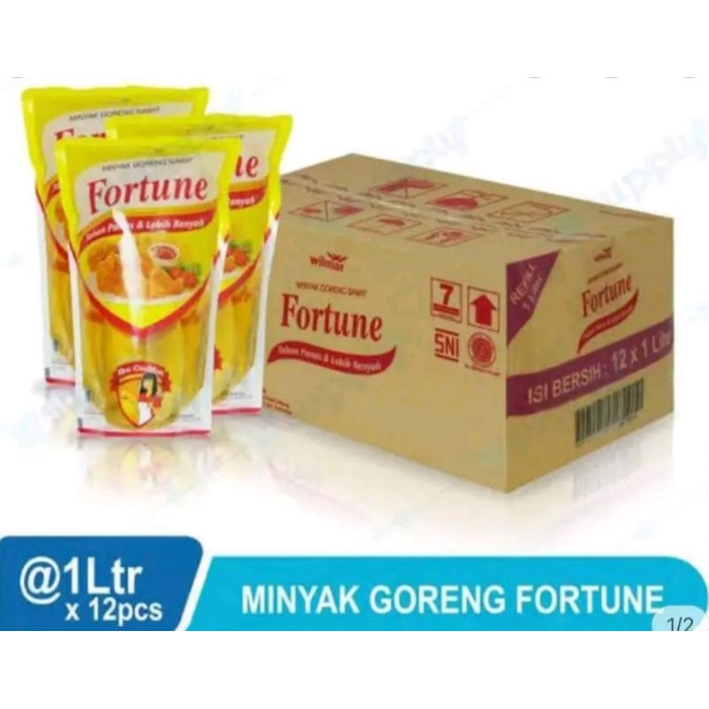 

MINYAK GORENG FORTUNE 1LTR 1DUS ISI4