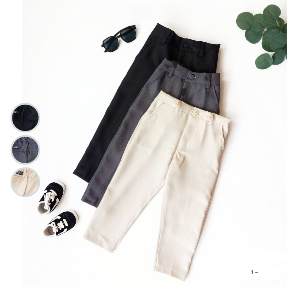 Ankle Pants Zipper Anak - Celana ankle Anak / Bayi Usia 1 - 10 tahun - Laki laki dan perempuan