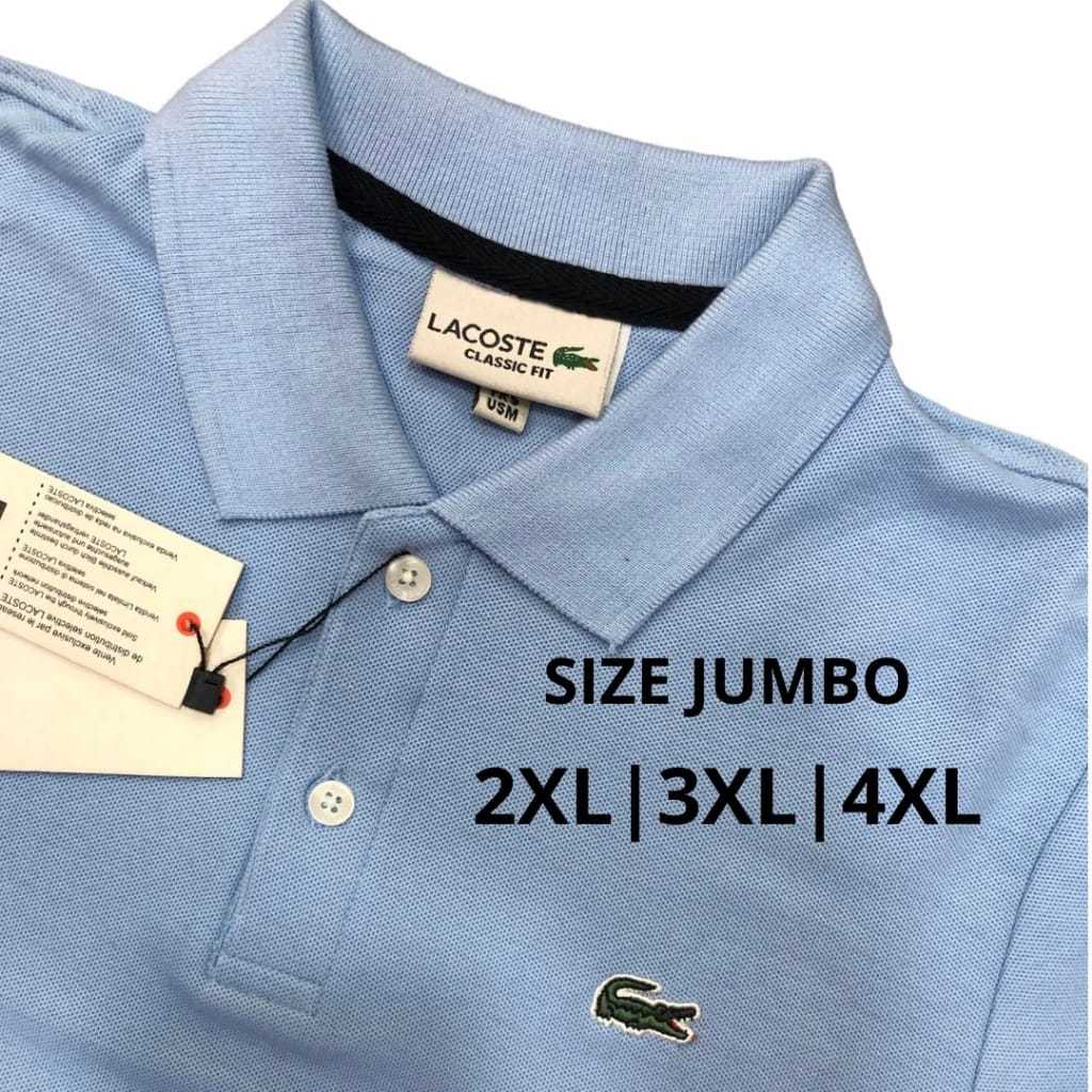 Kaos Kerah Polo Shirt LIGH BLUE Ukuran M L XL 2XL 3XL 4XL/Kaos Kerah Polo/Kaos Polo Pria