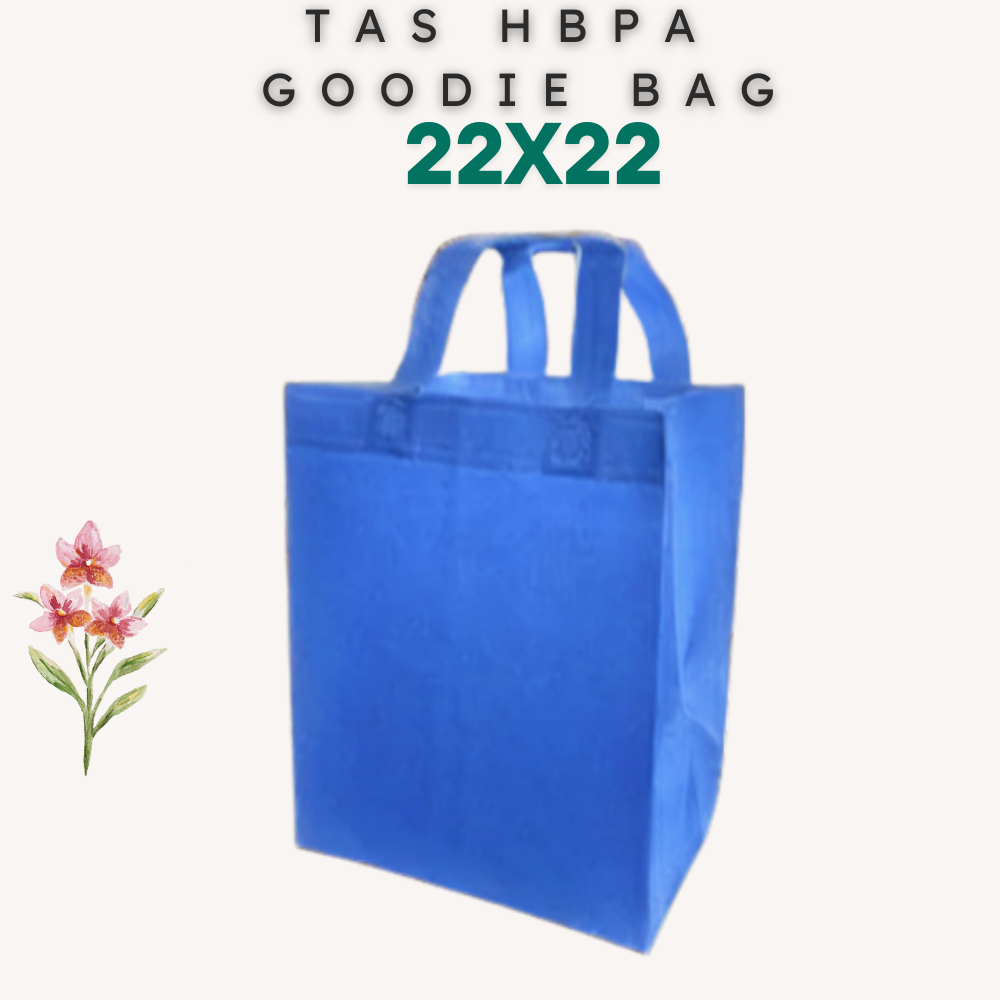 

Tas spunbond goodie bag HBPA BOX PRESS (Harga Per PCS) Ukuran (22x22) GSM 75 Tas Spunbond / Goodie bag/ Tas Besek