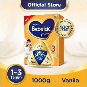 

BEBELAC 3 GROGREAT+ SUSU BUBUK PERTUMBUHAN ANAK VANILA 1KG