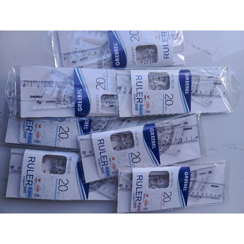 

Penggaris Greebel isi 4 pcs busur segitiga