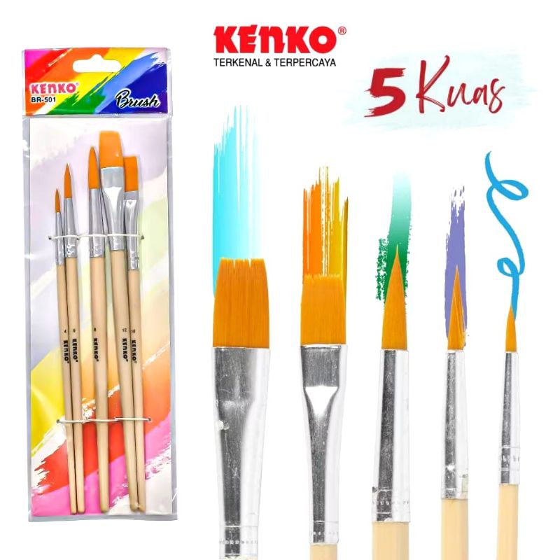 

Kuas Lukis/kuas cat leather bag/kuas cat kanvas/kuas cat sepatu(ORIGINAL KENKO)
