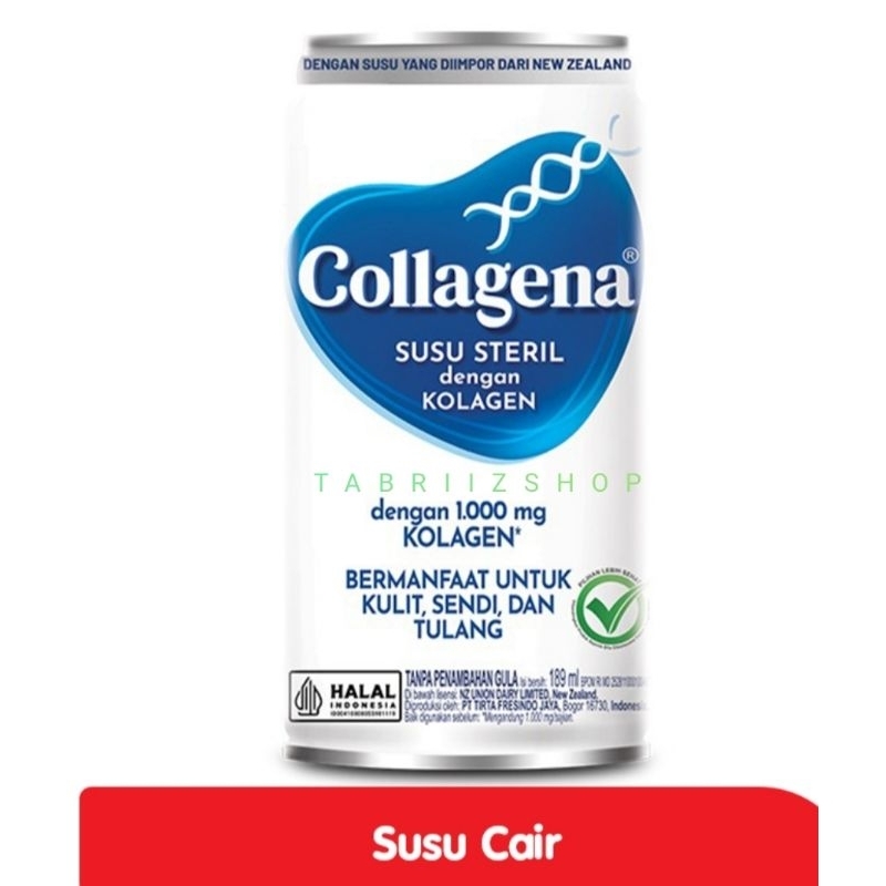 

Collagena Susu Cair Kolagen Steril Kaleng [189 ml]