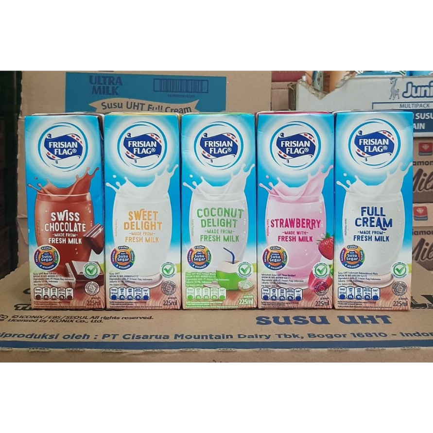 

Frisian Flag UHT ALL VARIANT Carton Pack 225ml x 36