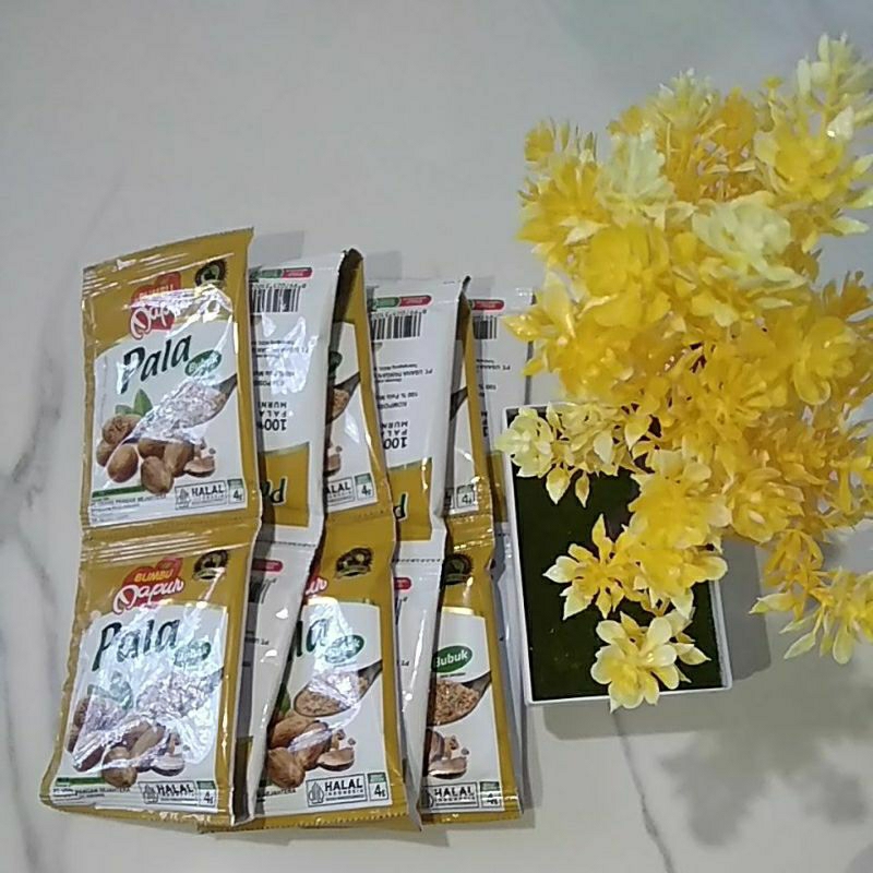 

isi 12 biji bumbu dapur pala bubuk 1 renceng renteng