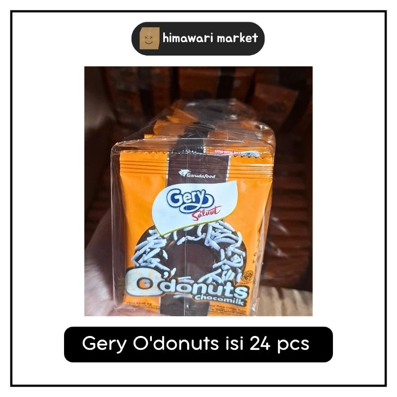 

Gery Saluut O'Donuts Chocomilk (1 Pack Isi 24)