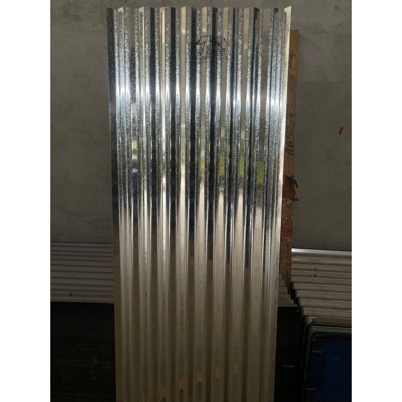 Seng Angsa Terbang ukuran 6 kaki dan 7 kaki lebar 9 dan 11 gelombang (harga per kodi) [Hanya melayan