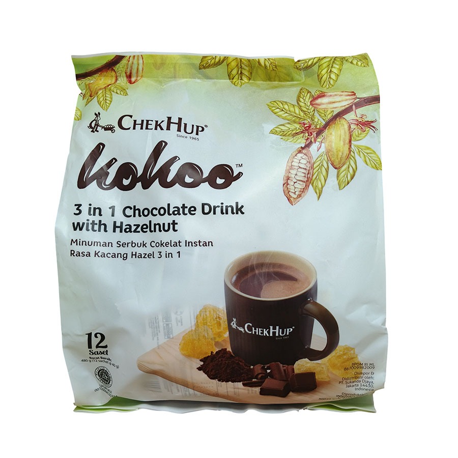 

CHEKHUP KOKOO HOT CHOCO W/HAZELNUT 3IN1 15'SX 40 G