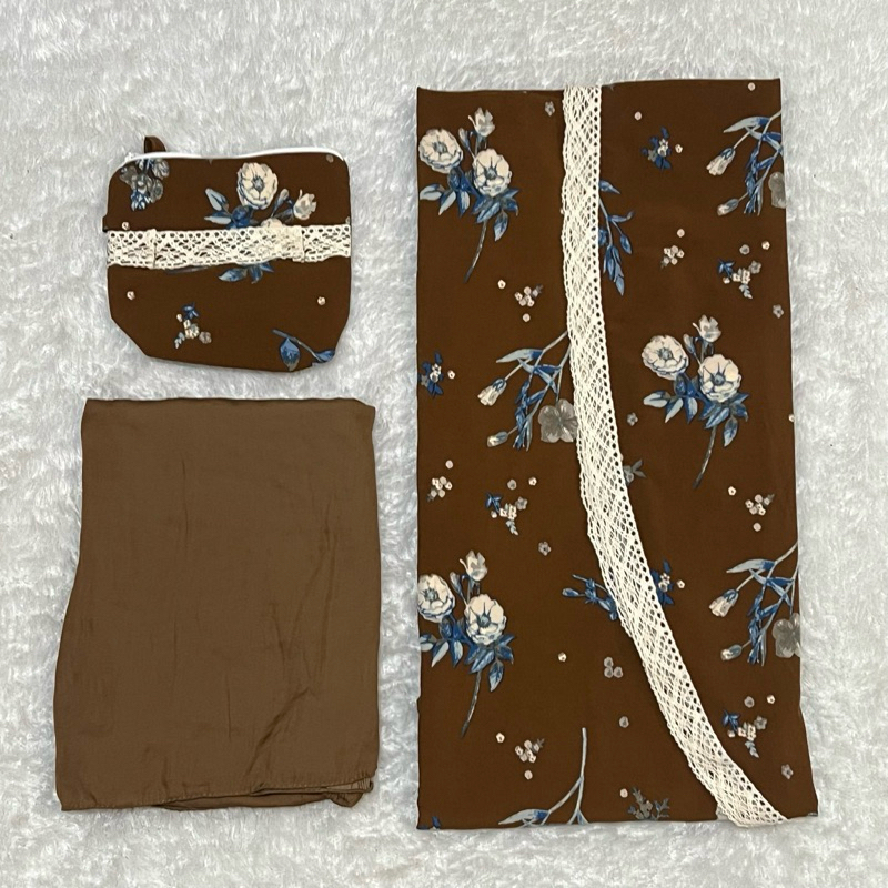 Mukena Silky Premium 2in1 Travelling /  Mukena Travel Silky Premium / Mukena Silky Premium 2in1 Pouc