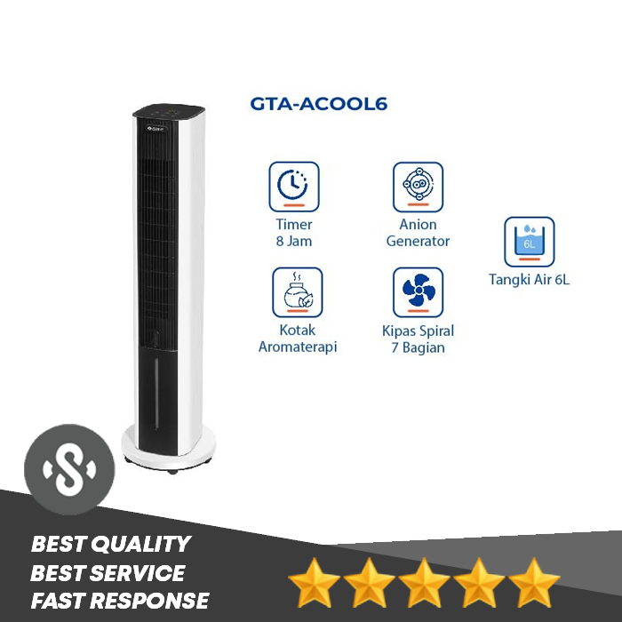 GREE TOWER FAN AIR COOLER GTA-ACOOL6 GTA ACOOL6 PENYEJUK UDARA GREE 6L