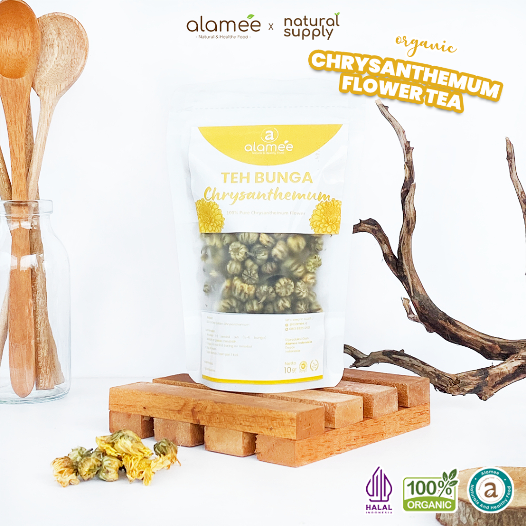 

Teh Bunga Chrysanthemum Tea Krisan Emas Golden Crysant Herbal Alami Organik Alami Crysanthemum 10gr