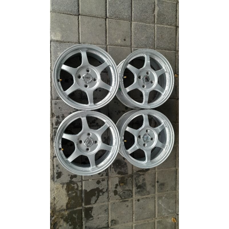 Velg seken mobil racing hsr ring 16 lebar 6.5 baut 4x100 velg only