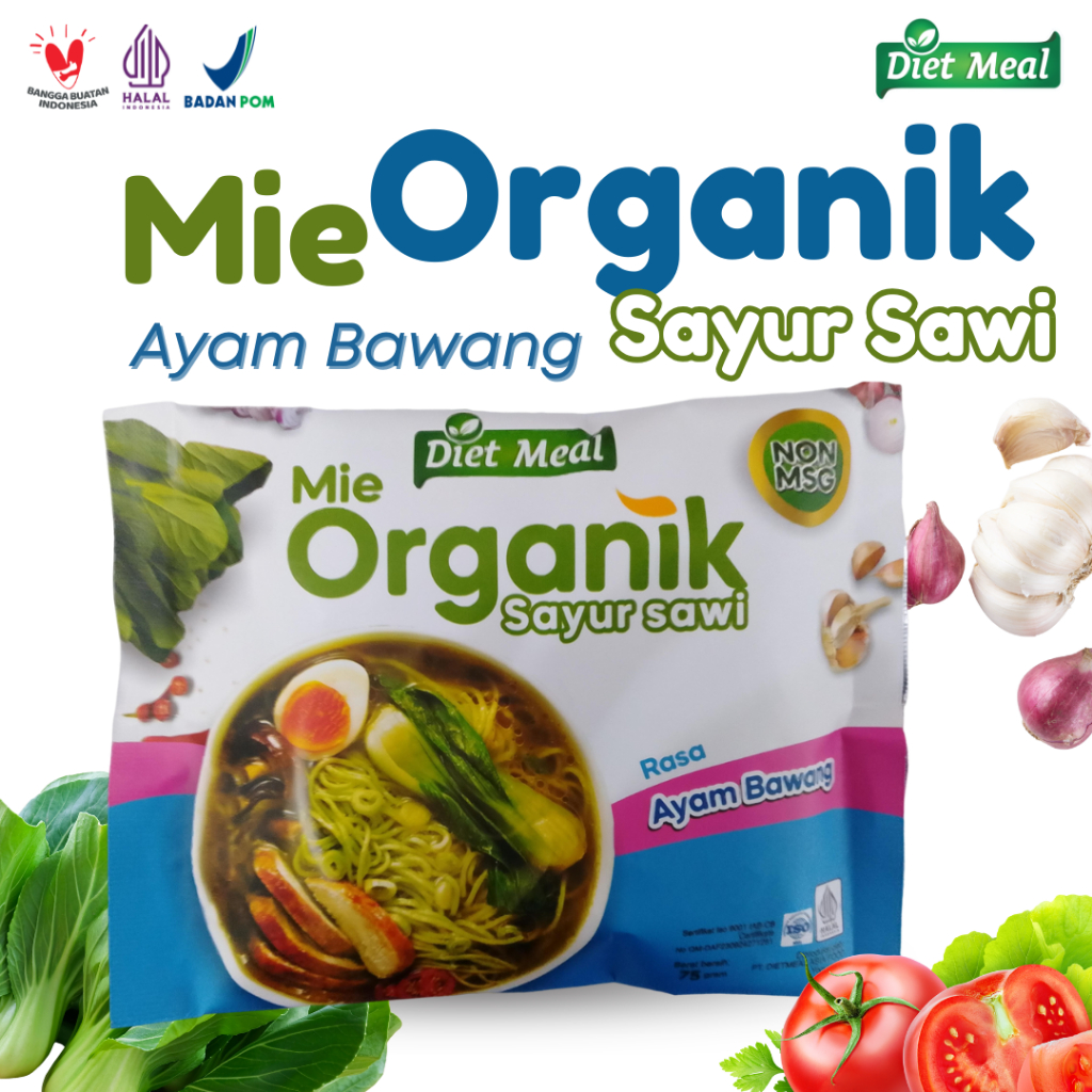 

Mie Diet Organik rendah Kalori Rasa ayam Bawang