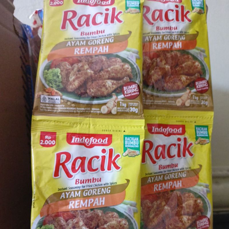 

Racik Bumbu Ayam Goreng Rempah 30g (Renteng)