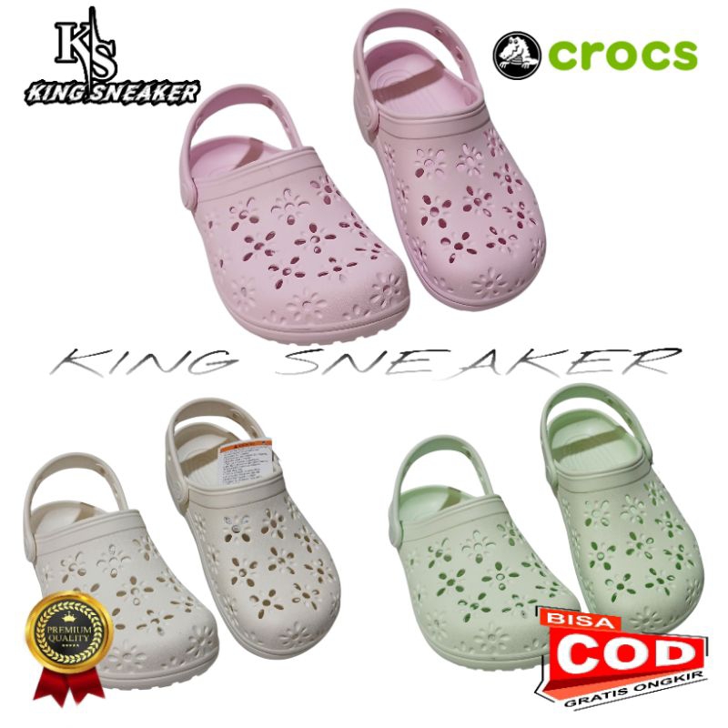 SANDAL CLASSIC FLORA CLOG/SANDAL CLASSIC FLORA/SANDAL CLASSIC CLOG/SANDAL CROCS WANITA/SANDAL CROCS