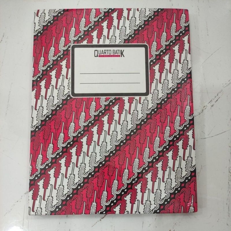 

BUKU HARD COVER QUARTO BATIK WARNA (isi 100)